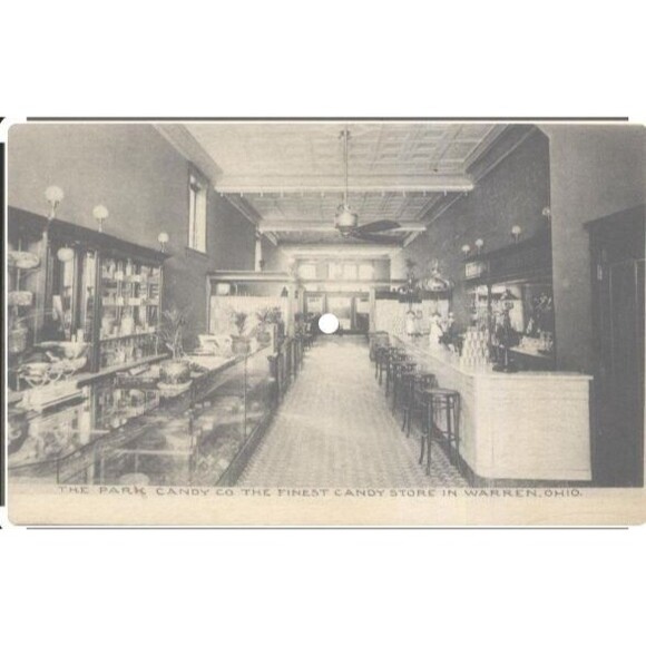 1900s The Park Candy Co Warren Ohio‎ Restaurant Ware Plate Shenango China Hughes - Picture 7 of 8